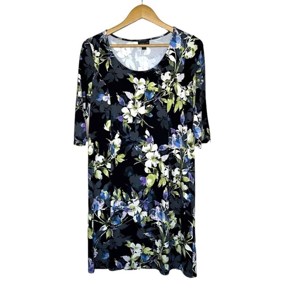 J. Jill Wearever Collection Allium Moonlit Garden Dress Size L NWOT - Picture 2 of 10